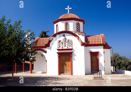 Chiesa ortodossa vrouhas vicino a Elounda Creta Grecia Foto Stock