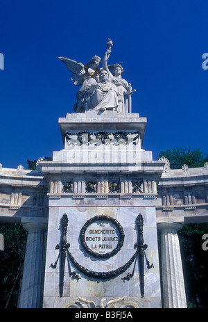 Statua, statue, Juarez emiciclo, Alameda Central, Città del Messico, del Distretto Federale, Messico Foto Stock