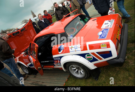 Trionfo TR7 V8 rally car a motorismo storico mostra in Coventry Foto Stock