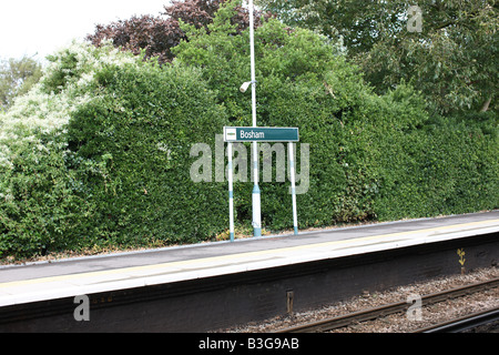 Bosham stazione ferroviaria. Foto Stock