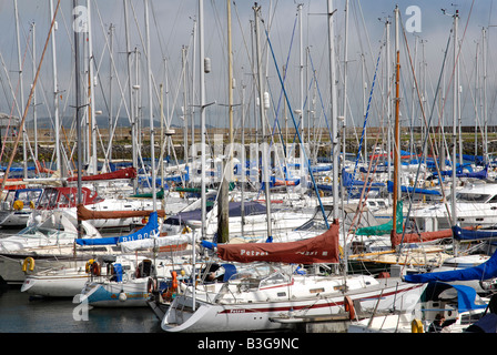 Howth plaisance porto mare irlandese Co Dublin Ireland Foto Stock