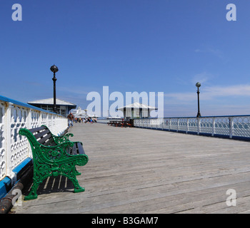 Llandudno Pier nel Galles del Nord Foto Stock