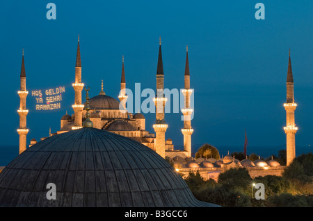 La Moschea Blu(Sultanahmet Cami) in İstanbul,Turchia Foto Stock