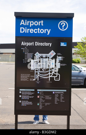 L'Aeroporto Logan di Boston Directory Massachusetts Foto Stock