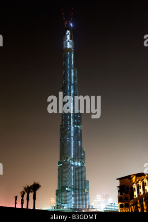 Il Burj Dubai in costruzione a Dubai, UAE. Foto Stock