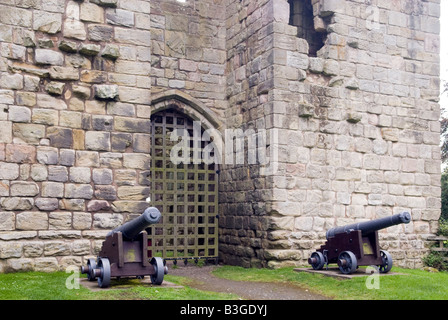 Il castello di metalli in Northumberland "Gran Bretagna" Foto Stock