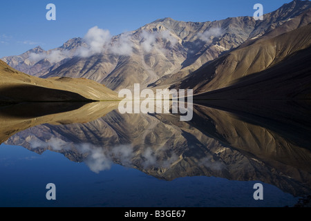 Chandra (Taal Luna lago), un alta altitudine lago nel Lahaul & Spiti distretto di Himachal Pradesh. India Foto Stock
