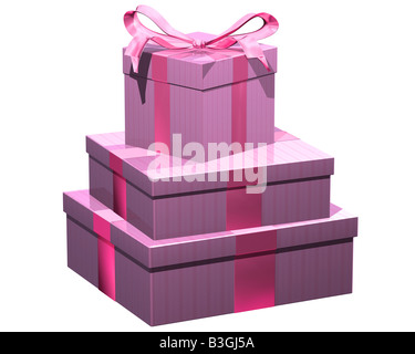 Illustrazione isolato di regalo presenta Foto Stock