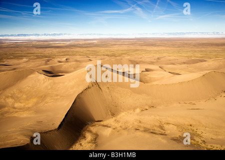 Scenario paesaggistico di grande dune sabbiose del Parco Nazionale in Colorado USA Foto Stock