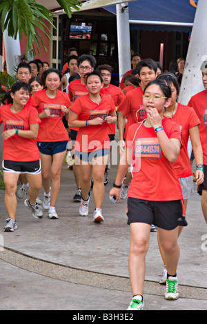 La razza umana 10K eseguire, Singapore Foto Stock