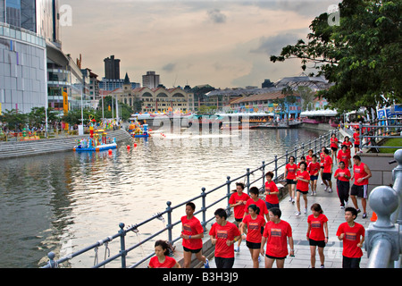 La razza umana 10K eseguire, Singapore Foto Stock