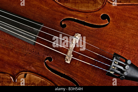 Grande immagine di un violoncello o violino Foto Stock