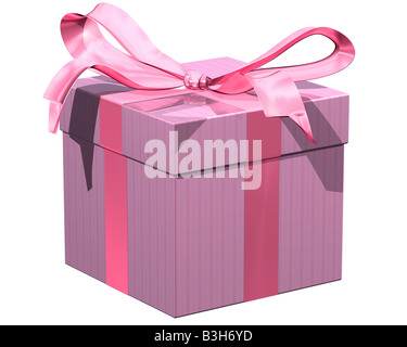 Illustrazione isolato di regalo presente Foto Stock