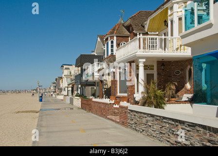 Balboa peninsula strand Newport Beach, Orange County, California ca usa tre miglia lungo 5 km, California Foto Stock