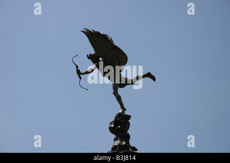 Piccadilly Circus Statua di Eros Foto Stock