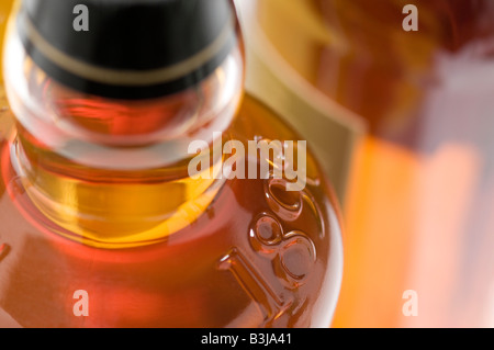 I whisky di malto di bottiglie Foto Stock