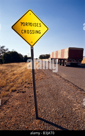 Cartello stradale, Australia Foto Stock