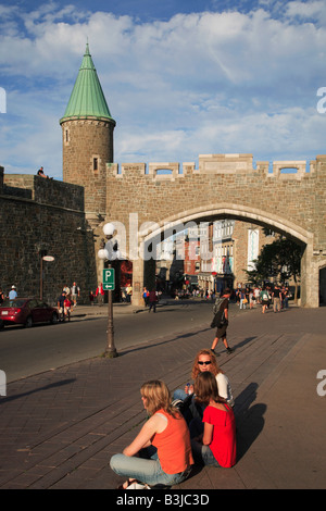 Canada Quebec Quebec City Porte St Jean Gate Foto Stock