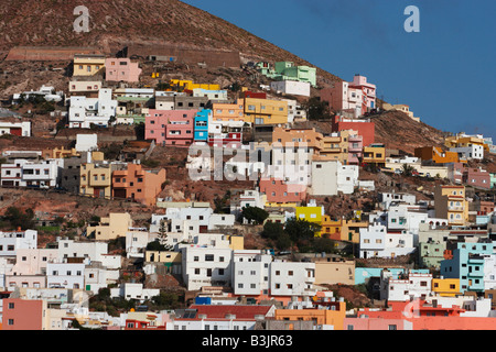 Galdar, ex capitale di Gran Canaria nelle Isole Canarie Foto Stock