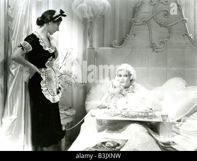 La cena a otto 1933 MGM film con Jean Harlow a destra Foto Stock