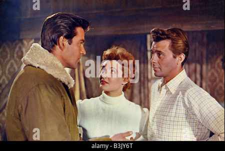 CAMPBELL'S UNITO 1957 Rank film con a destra Dirk Bogarde e Barbara Murray Foto Stock