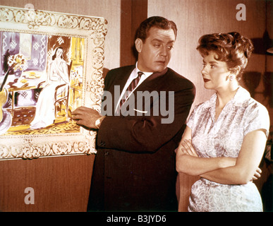 PERRY MASON US serie TV con Raymond Burr e Barbara Hale Foto Stock