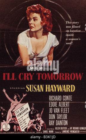 Io grido domani Poster per 1955 mGM film con Susan Hayward Foto Stock