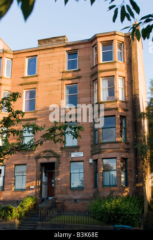 Tenement House Buccleuch Street Glasgow Scozia Scotland Foto Stock