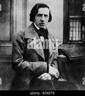 FREDERICK CHOPIN (1810-1849), compositore polacco fotografato nel 1849 Foto Stock