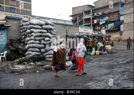 Il sobborgo somalo di Eastleigh a Nairobi Kenya 6 7 2008 Foto Stock