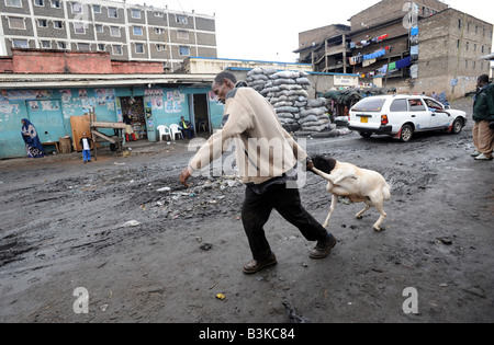 Il sobborgo somalo di Eastleigh a Nairobi Kenya 6 7 2008 Foto Stock