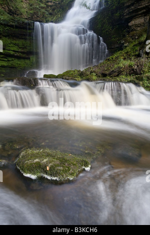 Scala delle distanze vigore cascata, Settle, North Yorkshire Foto Stock