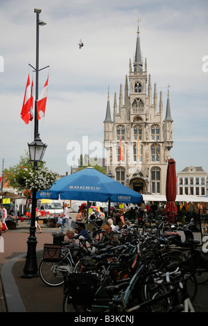 Town Hall, Gouda, Paesi Bassi, Olanda Foto Stock