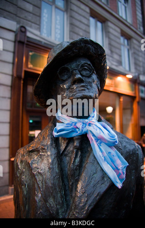 James Joyce statua sulla North Earl St, Dublino Foto Stock