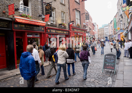 Il pub Temple Bar di Dublino il quartiere di Temple Bar. Foto Stock