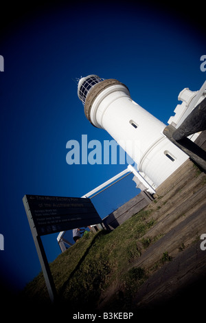 Pittoresca scogliera a piedi e il faro, Byron Bay, Cape Byron, Nuovo Galles del Sud, Australia Foto Stock