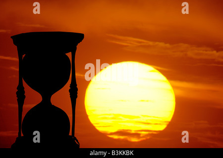 Clessidra stagliano tramonto Foto Stock