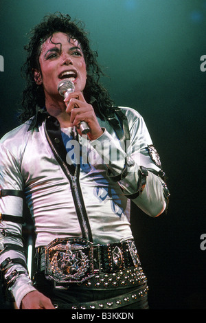 MICHAEL JACKSON cantante statunitense nel 1989 Foto Stock