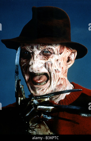 NIGHTMARE ON ELM STREET 1984 nuova Linea/Media film con Robert Englund come Freddy Krueger Foto Stock