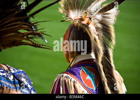 Il Dalai Lama s visita a Seattle 04 12 2008 Seattle Qwest Field i rappresentanti degli enti locali tribù di nativi americani Foto Stock