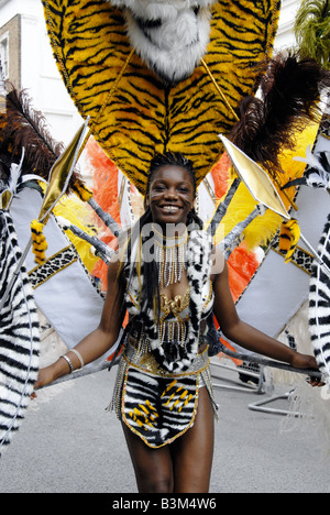 Gli artisti interpreti o esecutori al carnevale di Notting Hill 2008 Foto Stock