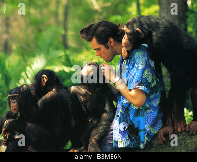 ACE VENTURA: QUANDO LE CHIAMATE DI NATURA 1995 Warner/Morgan Creek film con Jim Carrey Foto Stock