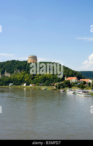 Deutschland, Bayern, Befreiungshalle bei Kehlheim, in Germania, in Baviera, Hall di liberazione a Kehlheim Foto Stock