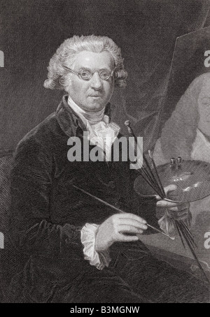 SIR Joshua Reynolds inglese pittore ritratto 1723 a 1792 Foto Stock