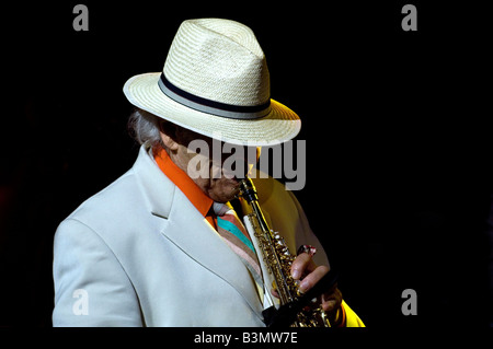 Sir John Dankworth esegue a Brecon Jazz Festival 2008 Foto Stock