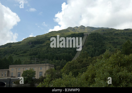 Idro-PowerStation elettrico sulle rive di Loch Lomond Foto Stock