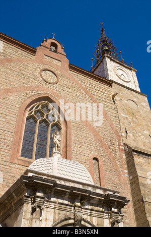 Il 'Cathédrale Saint Jean Baptiste' a Perpignan / Francia meridionale Foto Stock