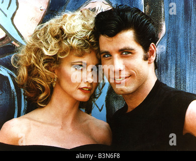 Grasso 1978 Paramount/Robert Stigwood film con Olivia Newton-John e John Travolta Foto Stock