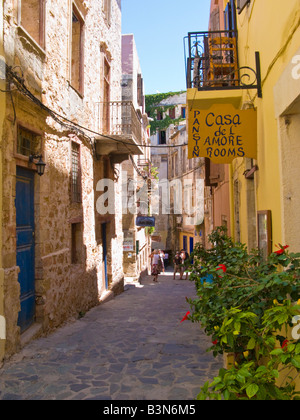 Strade di Chania Creta Grecia Foto Stock