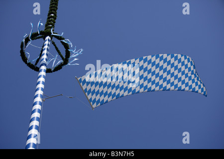 In Germania, in Baviera, Penzberg, Maypole Foto Stock